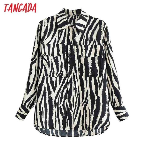 

spring women oversized animal print blouse long sleeve chic female office lady shirt blusas femininas ai32 210416, White