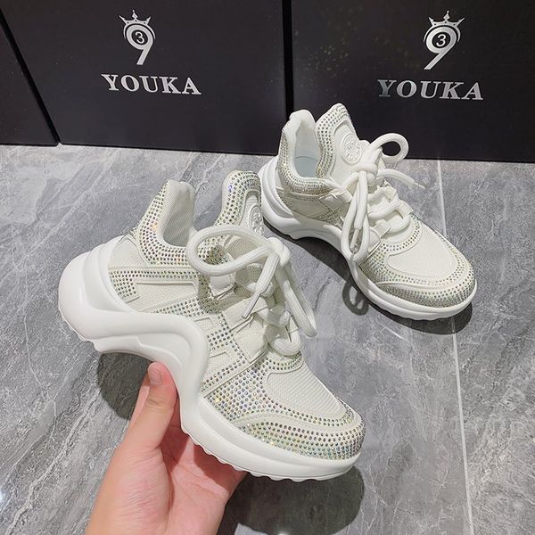 

luxury platform sneakers women designer shoes fashion thick bottom ladies trainers chunky sneakers woman zapatillas mujer 2021