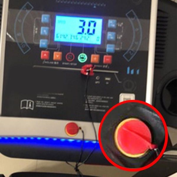 

accessories 2 pcs universal treadmill safety lock running machine magnetic key round sswitch red for most types of treadmills tools