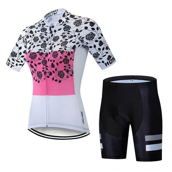 

racing sets fashion moisture wicking female outdoor cycling suit breathable running mountain bike sports entertainment equipment cysu0072, Black;blue