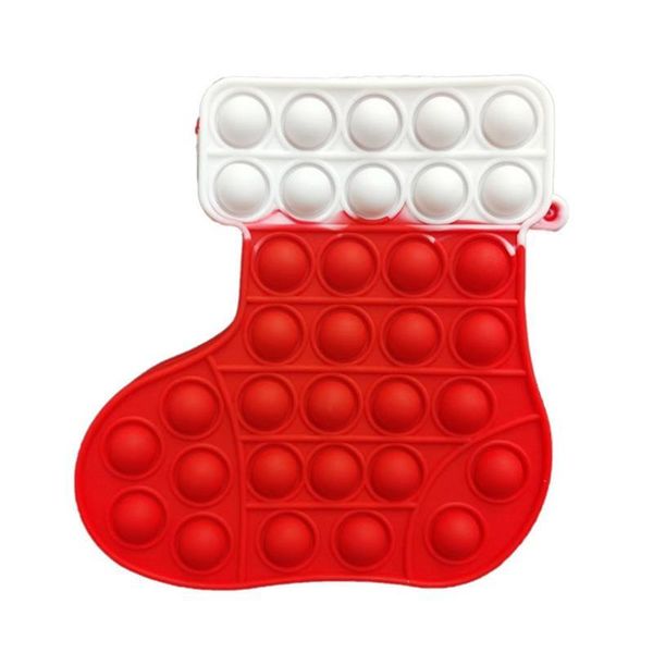 

storage bags christmas stockings small wallet kids push bubble sensory toy silicone coin purse soft decompression for children friends gift