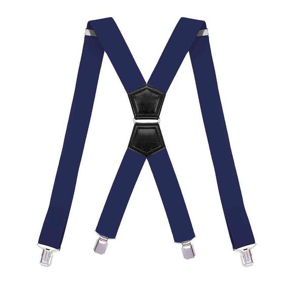 

mens work suspenders heavy duty with 4 strong clips x back adjustable elastic braces jean trouser black gray for wedding events, Black;white