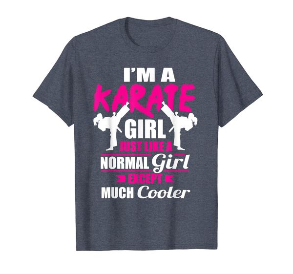 

i'm a karate girl like a girl but cooler t-shirt, White;black