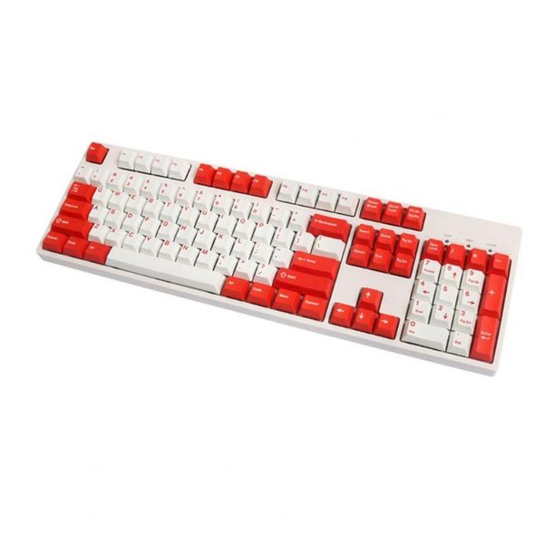 

104pcs key caps dual colors keyboard accessory pbt universal oem keycaps replacement ergonomic backlit easy to install total keyboards