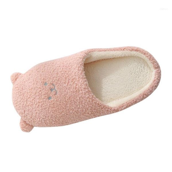 

slippers fashion women's house slip-on anti-skid bear indoor casual shoes snow material very soft a5011, Black
