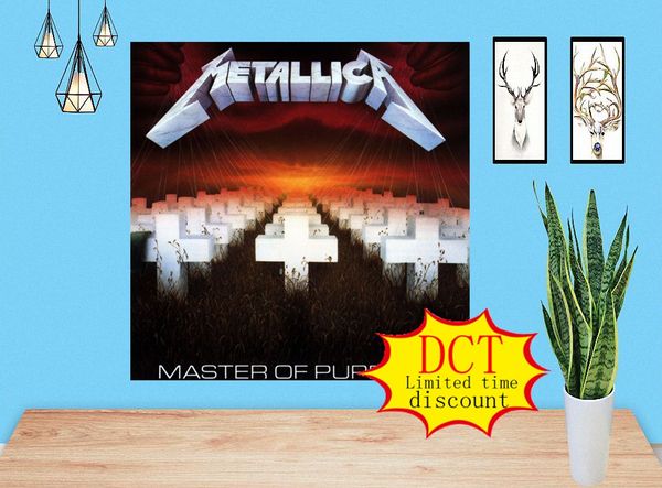 

master of puppets metallica album poster music cover silk art print 000