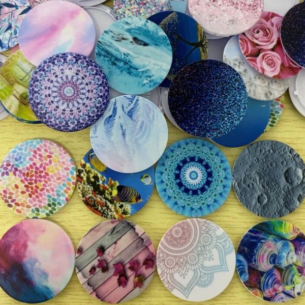 

plastic sheet for universal cell phone holder with opp bag grip stand 360 degree pattern finger holders flexible