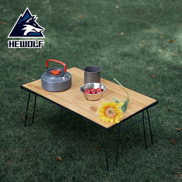

camp furniture hewolf arrival outdoor folding camping table portable mini low picnic for beach bbq backpacking mesa plegable