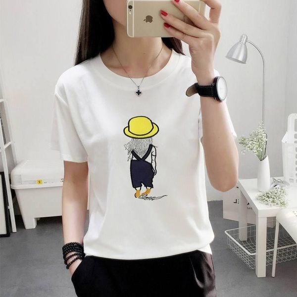 

women's t-shirt 2021 summer fashion t shirt women woman tshirt, White