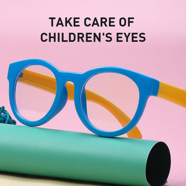 

sunglasses one-piece bendable children's anti-blue light glasses silicone men and women anti-radiation anti-ultraviolet anti-myopia gog, White;black