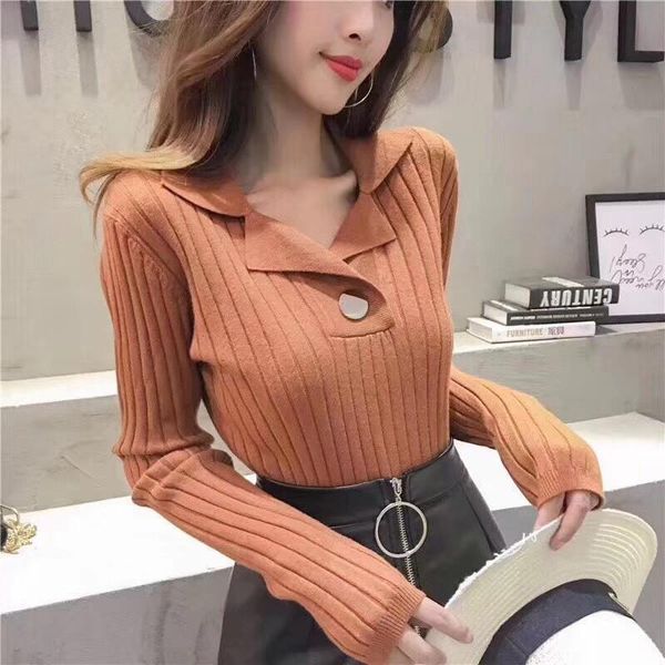 

women's sweaters fashion knitted cashmere wool sweater curling pile collar solid color cloth, White;black