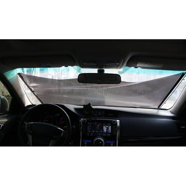 

car sunshade 45*125cm retractable sun shade accessory black block pvc replace visor