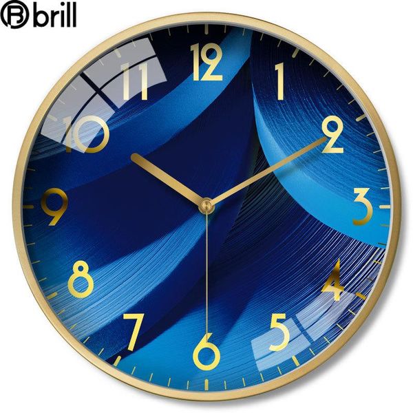 

wall clocks large luxury clock metal living room bedroom creative silent modern design nordic style watches home decor