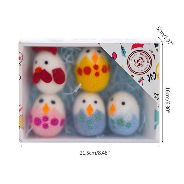 

cat toys wool balls felt sheep chicken christmas for kitten playing chasing y5ga