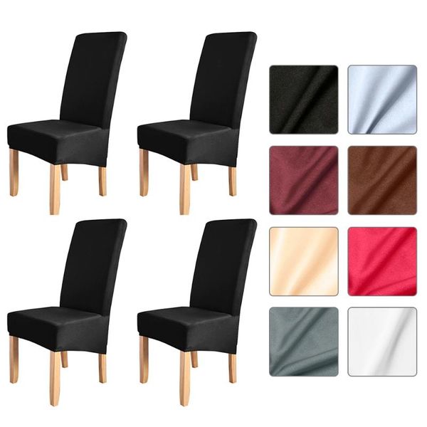 

chair covers spandex elastic dining slipcover modern removable anti-dirty kitchen seat stretch cover for banquet 4pcs