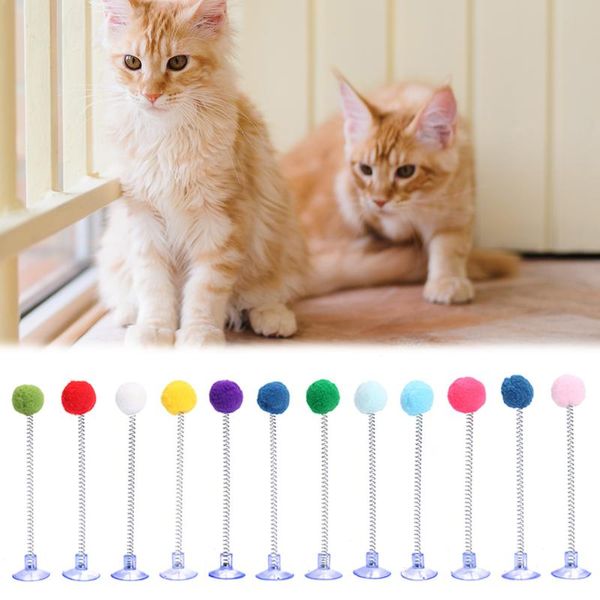 

cat toys 3/5/12pcs cute plush false mouse shaped spring funny scratch toy interactive kitten playing training sucker pet supplies