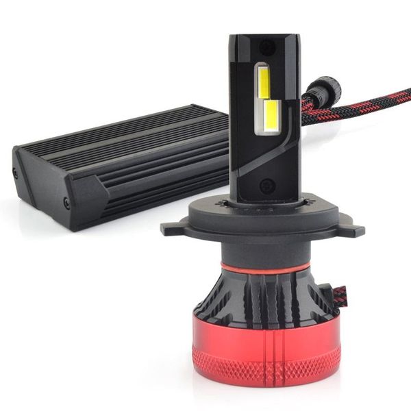 

car headlights est f6 canbus led headlight h4 6000k white 10000lm 55w fan 12v lamp