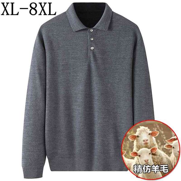 

men's polos 100% wool men's polo, clothing, thick, warm, 8xl, 7xl, 6xl, winter 2021, White;black