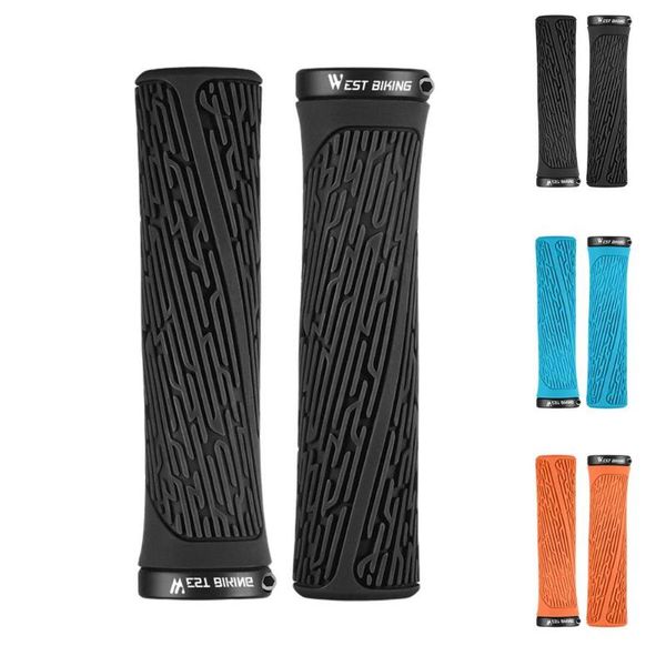 

bike handlebars &components bicycle handlebar grips anti-skid -absorbing rubber non-slip cycling accessories