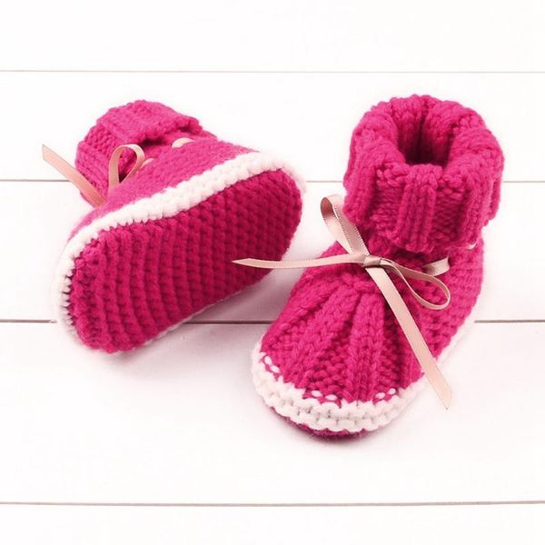 

first walkers autumn winter cute baby shoes kids born toddler warm knitting boots