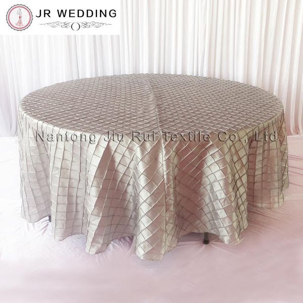

sliver lattice taffeta table cloth for restaurant and wedding