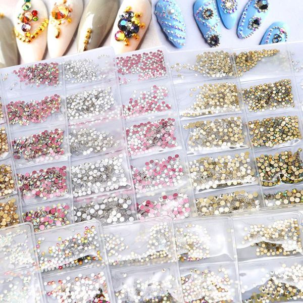 

nail art decorations rhinestones stamping nails accesorios glitter irregular beads supplies for professionals 3d decoration manicure design, Silver;gold