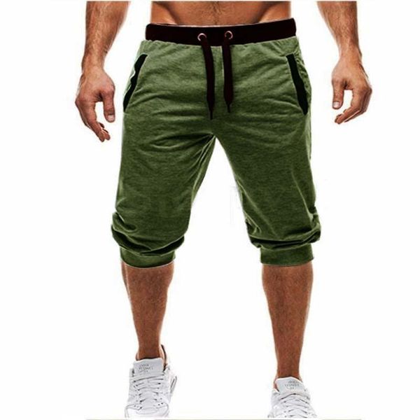 

men's shorts 2021 summer brand mens jogger sporting thin men black short pants male fitness gyms for workout boxing, White;black