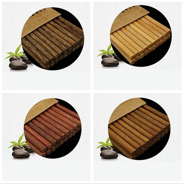 

chopsticks chopstick reusable wooden bamboo chinese japanese chop stick 10 pairs