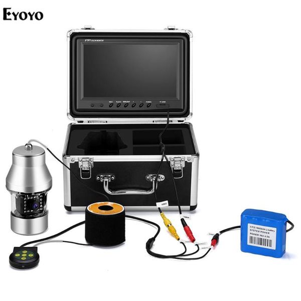 

fish finder eyoyo 9 inch large color screen underwater fishing camera video 360 horizontal panning 1000tvl with 8gb dvr