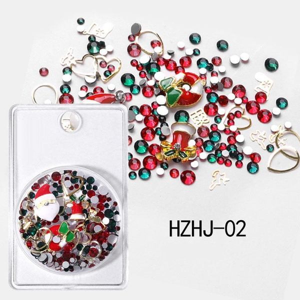 

christmas nail rhinestones mixed pearl beads stones metal alloy design decals colorful crystal gems diy nails art decoration1, Silver;gold