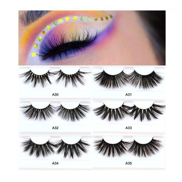 

12/16/30/40 pairs 25mm mink lashes faux eyelashes long eyelash dramatic volume lash extension for makeup false1