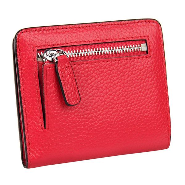 

wallets fashion women pure color folding slim short coin purse female casual large capacity canvas wallet yl5, Red;black
