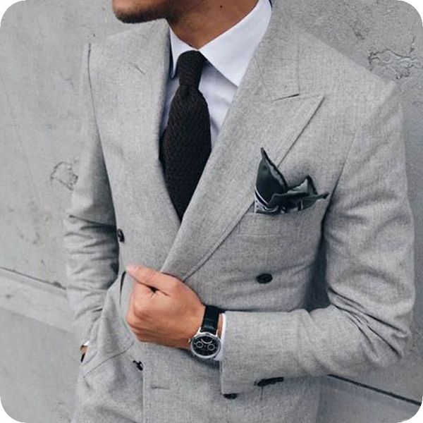 

men's suits & blazers latest coat pants design men classic elegent business blazer jacket double breasted 2piece costume groom tux, White;black