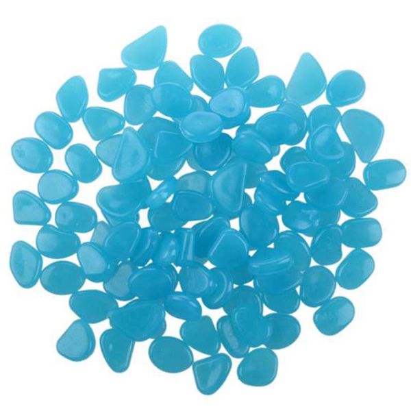 

400pcs shiny pebbles, stones, rocks, fish tank blue pebbles decorations