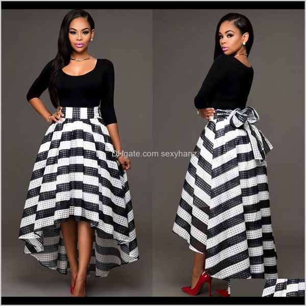 

womens clothing apparel drop delivery 2021 long formal party cocktail striped dresses prom gown female women dress ladies amkix, White;black