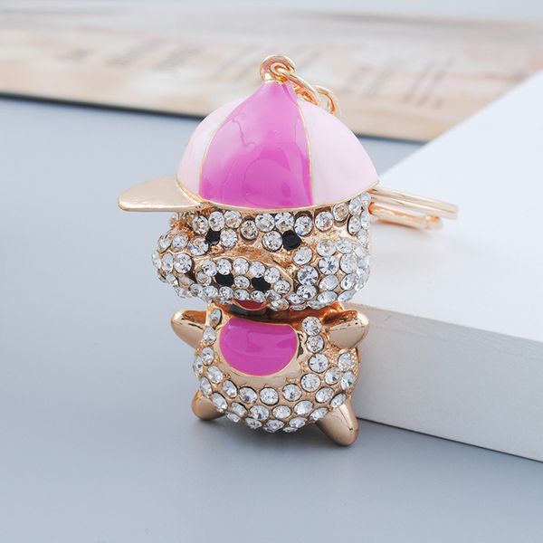 

designers fashion key chains metal car gift rhinestone women's businessandmade leather keychains men women bag pendant accessories 9 co, Silver