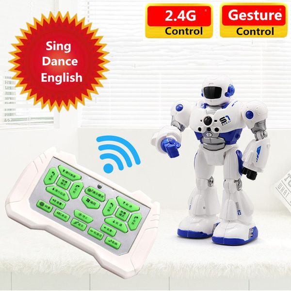 

intelligent multi-functional smart rc robot dancing and musical speak english programming walking story rc battle robot toy gift