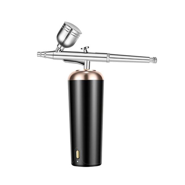 

professional spray guns cordless airbrush kit handheld portable gun machine with usb rechargeable mini air compressor for makeup cake nail p