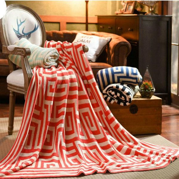 

blankets pure cotton brand knitted blanket nordic home decor office sofa air conditioning throw comfortable portable
