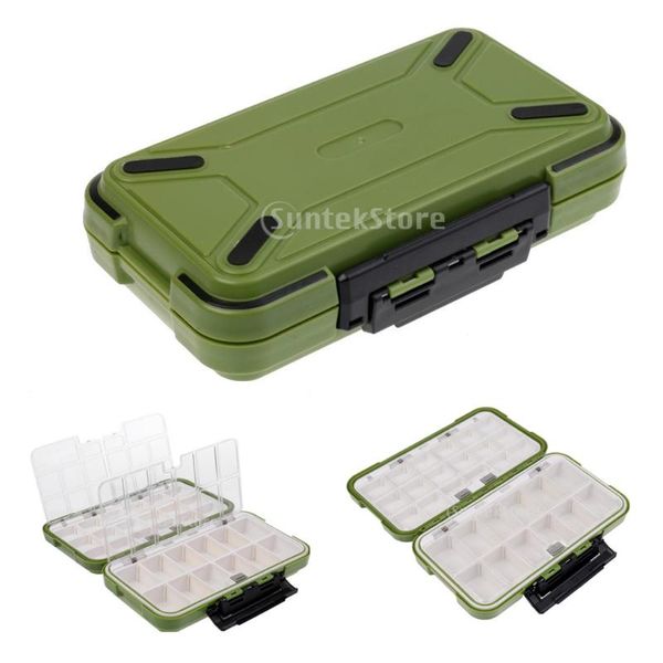 

compartments slot waterproof fishing box multi-function accessories organizer
