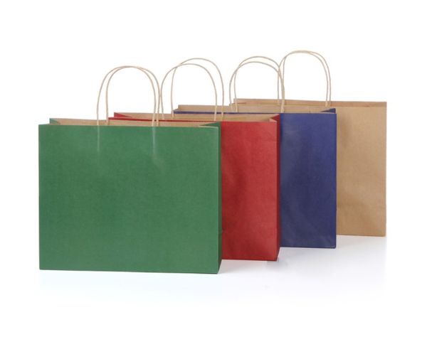 Kraft Paper Retail Shopping Merchandise Party Gift Bags 12 