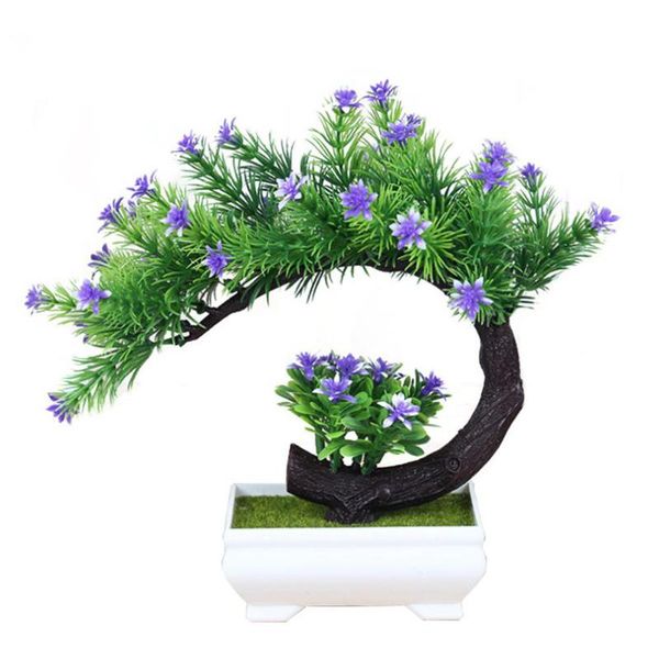 

artificial bonsai simulation greeting guests pine indoor deskdecoration green plant fake tree decorative flowers & wreaths
