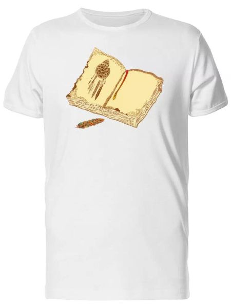 

Book With Spells & Dreamcatcher Men's Tee -Image by Shutterstock, White;black
