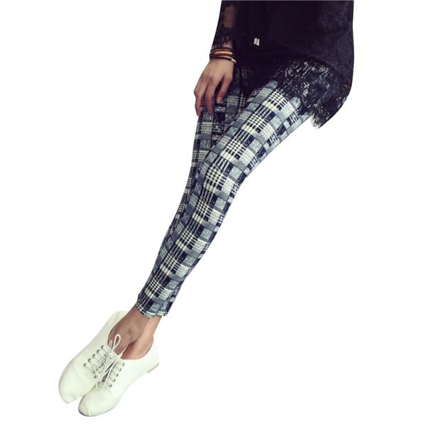 Verão Legging Casual Impressão Preança Normita Leggins Alta Elastic Exercício Calças Mulheres Leggings China 210417