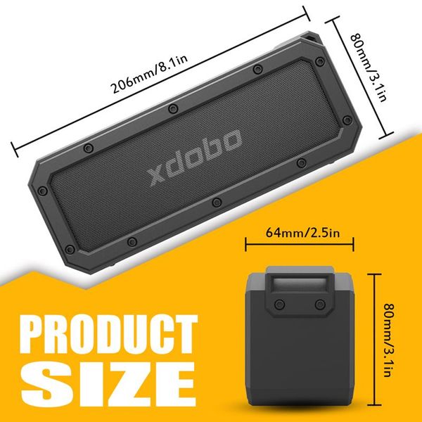 

high power ipx7 outdoor waterproof subwoofer wireless bluetooth speaker with deep bass tws type-c sound column soundbar box portable speaker