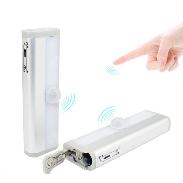 

portable pir motion sensor emergency led light rigid strip wall night lamp closet cabinet stairs wardrobe kitchen lights