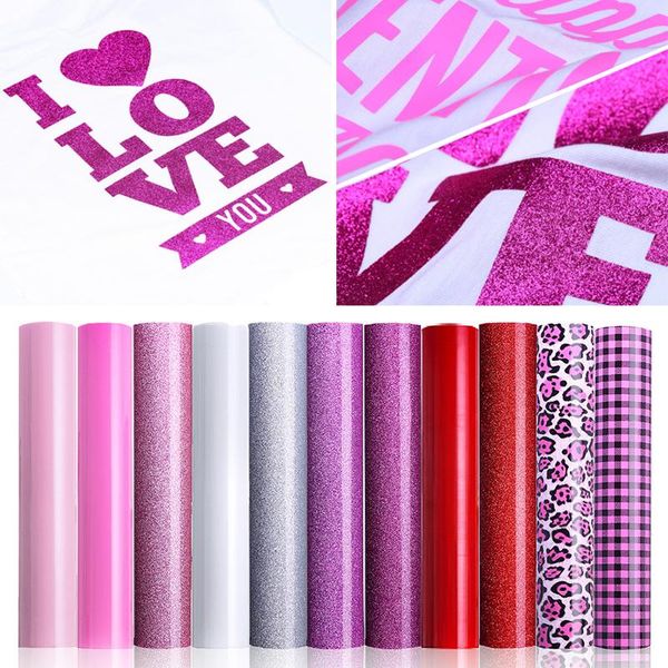 

window stickers 25 x 30.5cm diy craft transfer tpu iron-on heat press t-shirt textile cricut film crafts letter love printed