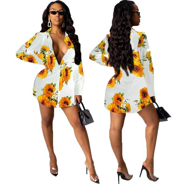 

casual dresses women v neck mini dress full sleeve print short ladies vestido femme, Black;gray