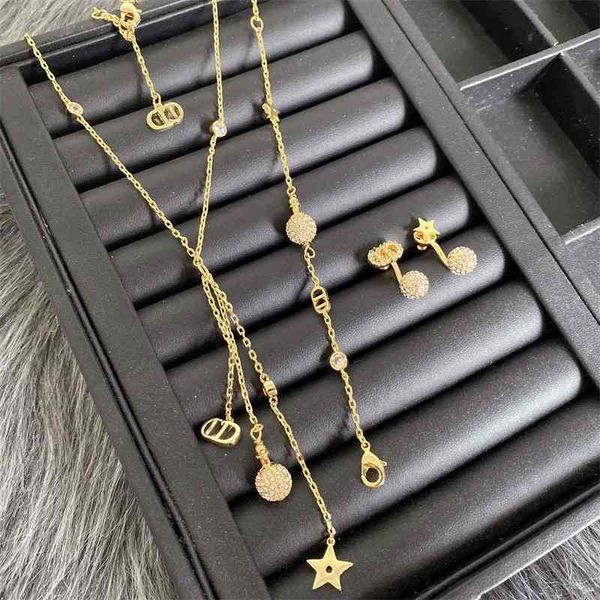 

75%off outlet online22 year new necklace red high version letter ball bracelet necklace for women, Black