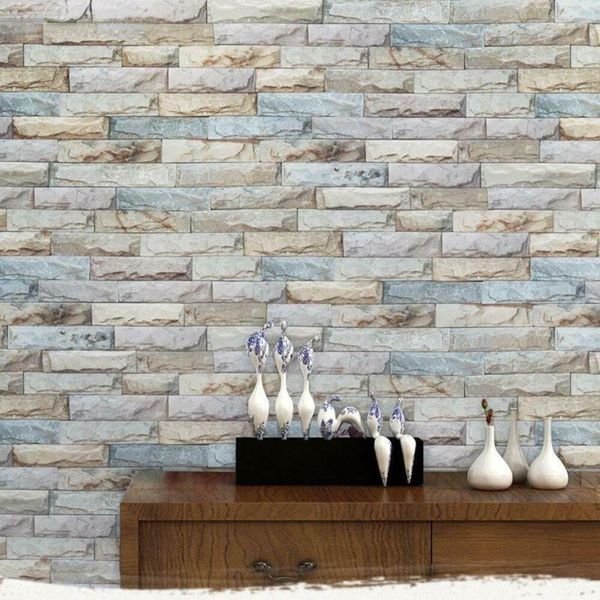 

wallpapers haohome bright brick self adhesive wallpaper peel and stick contact paper decor wallcoverings for living room
